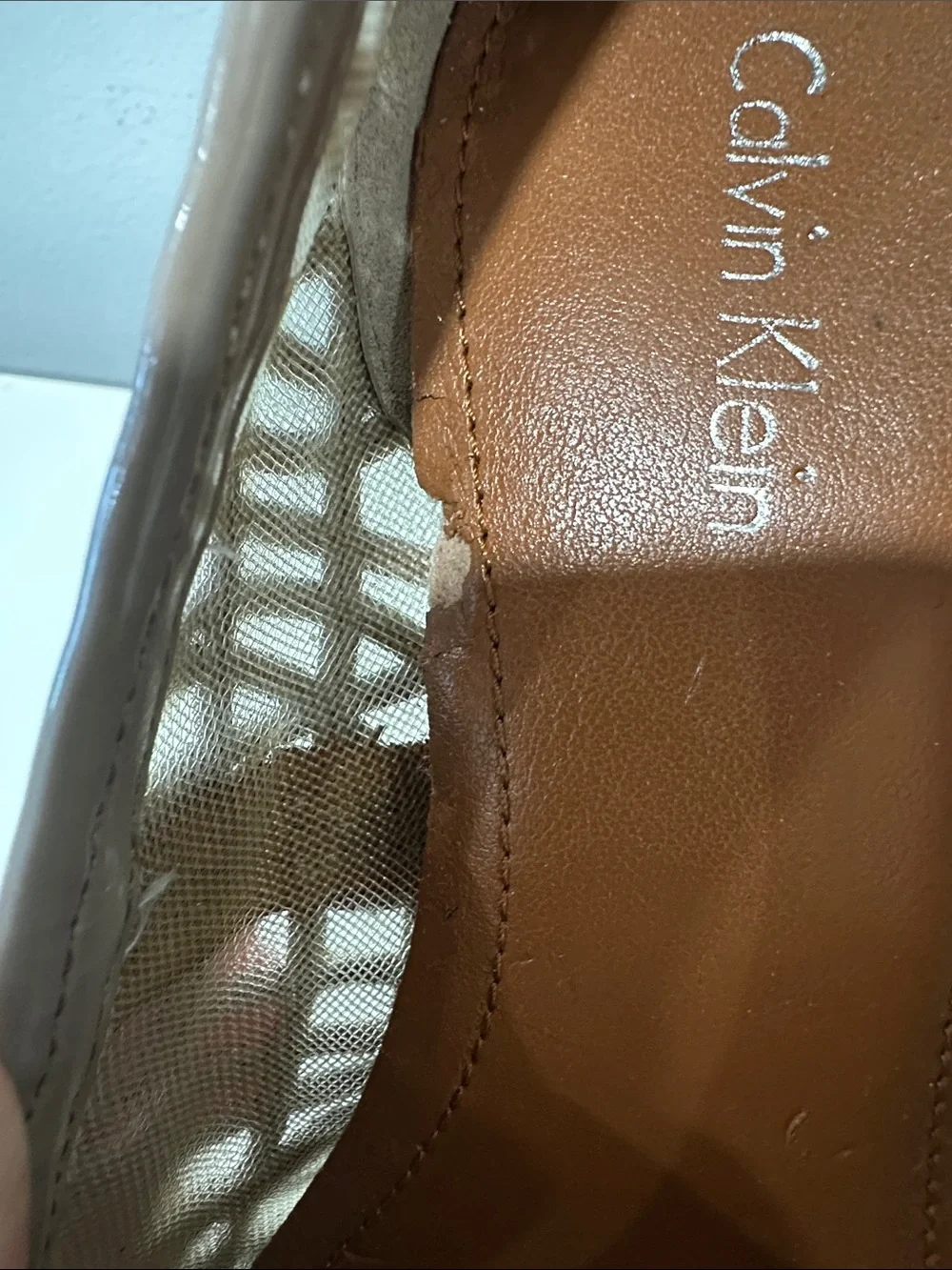 Calvin Klein Taupe women’s platform pumps. Size 6M
